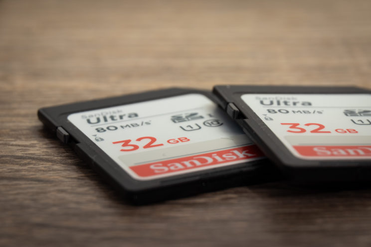 SD Cards - If you want to shoot RAW, make sure you have a couple of these with you.