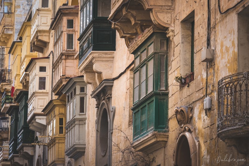 Balconies, balconies, they are all over the place and give unique character to the city!