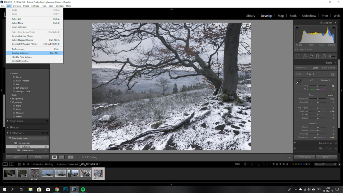 How to back up a catalog in Lightroom