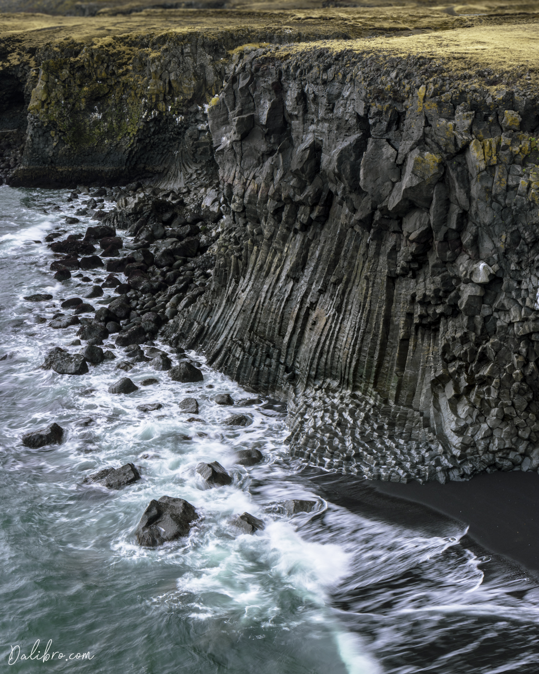 Arnarstapi basalt cliffs in west Iceland