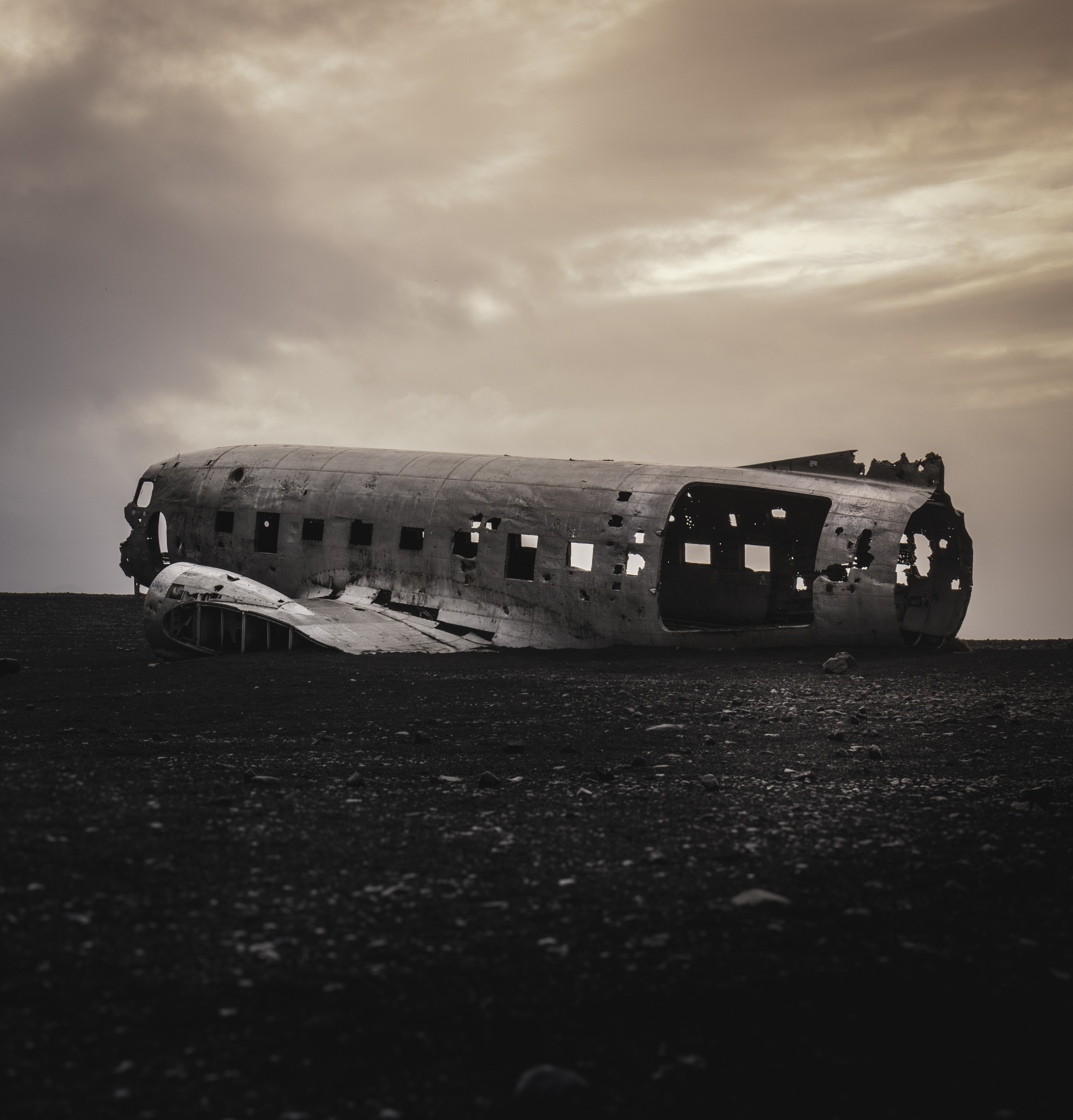 Solheimasandur plane wreck, south Iceland 2018