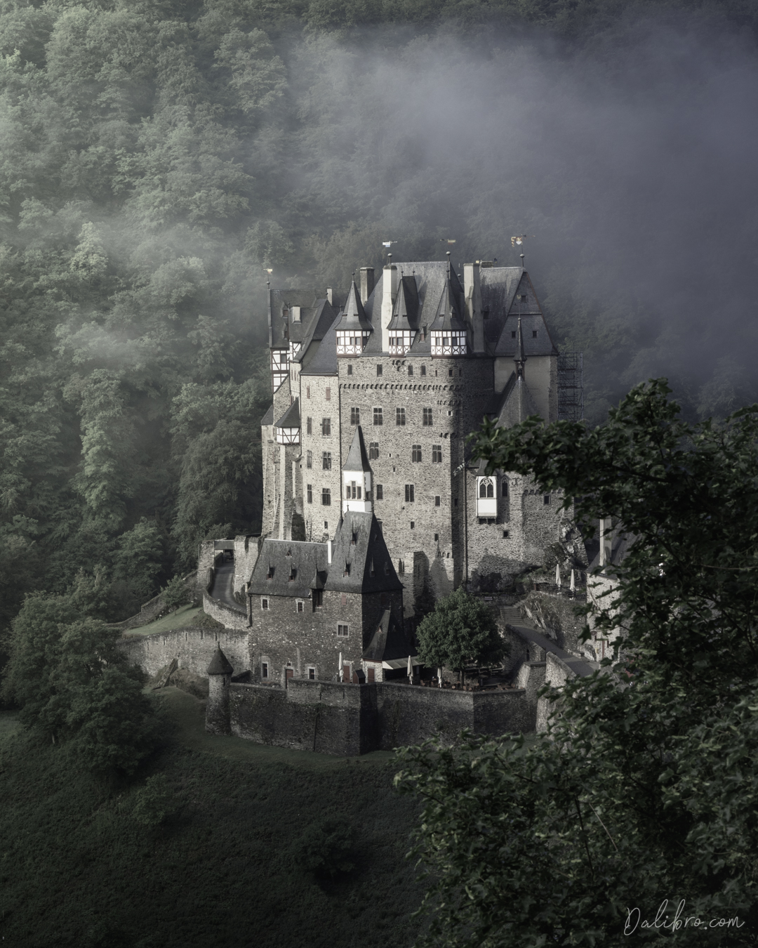 Burg Eltz - view from the road curve
